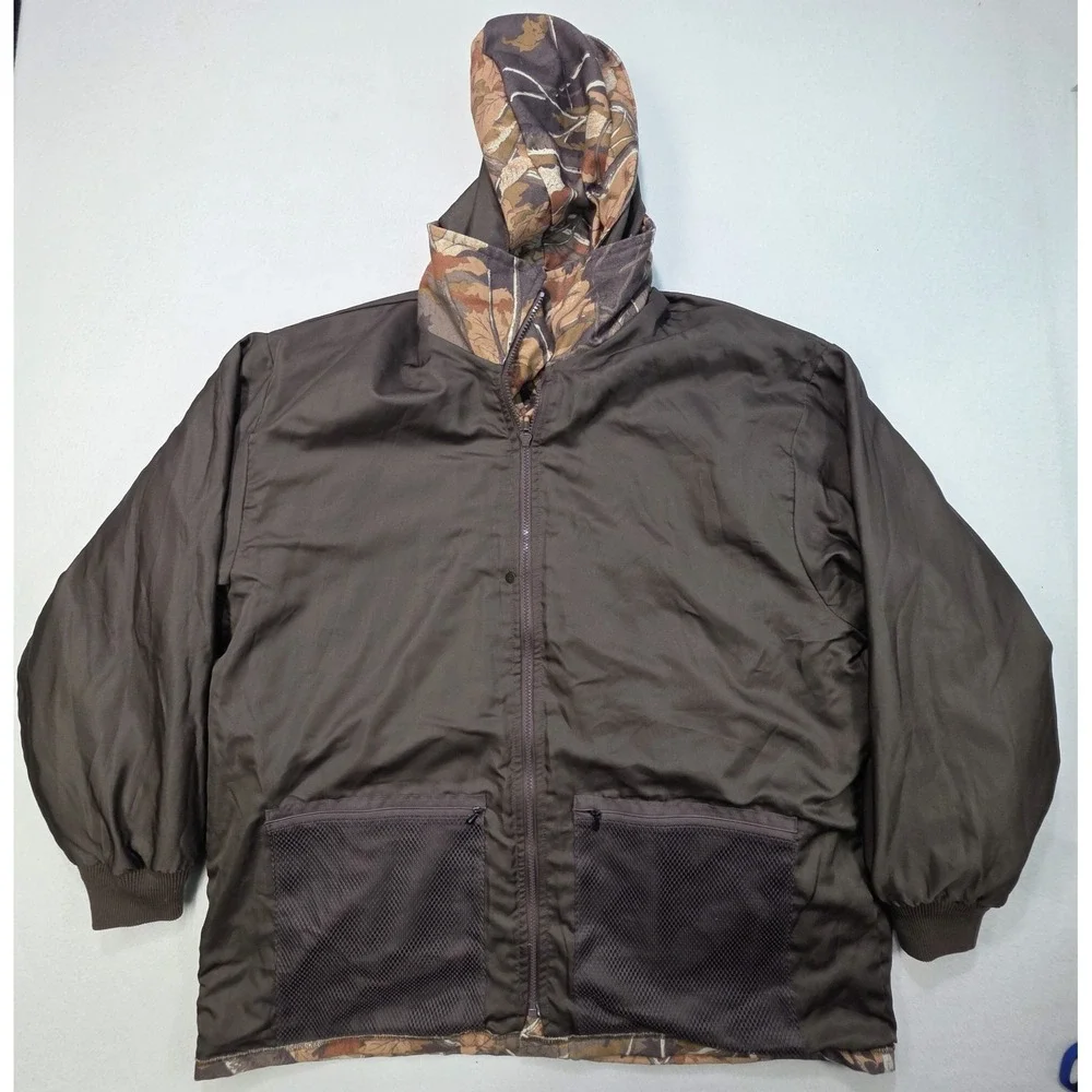 Cabelas Super Slam Hunting Jacket Men XLT Tall Camouflage USA Hooded LIMITED USE